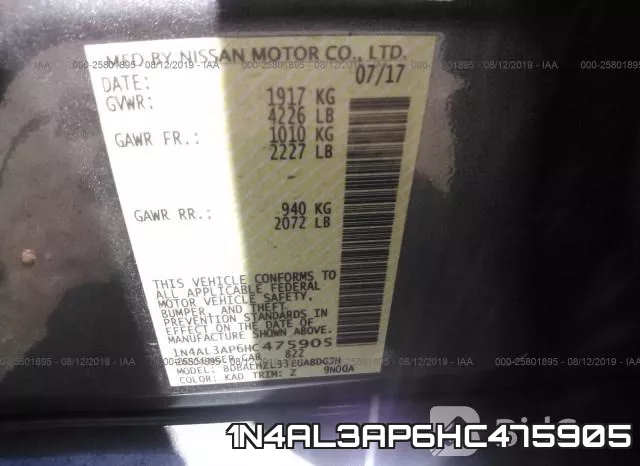 1N4AL3AP6HC475905 фото 10