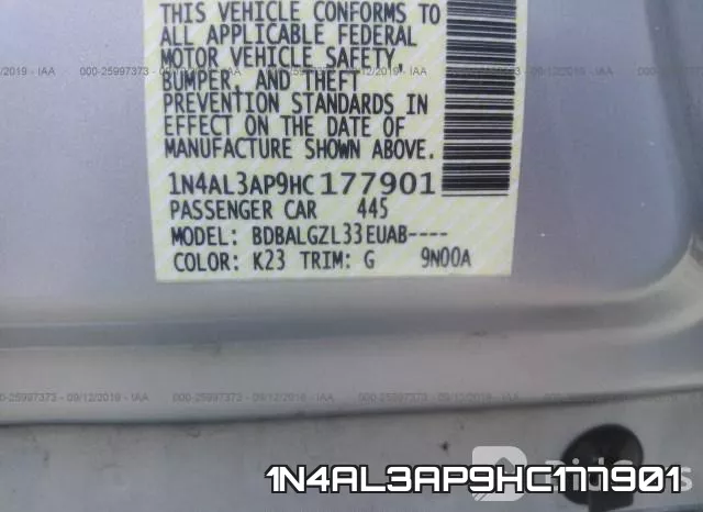 1N4AL3AP9HC177901 фото 10