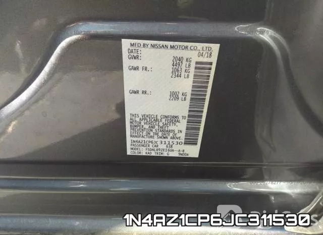 1N4AZ1CP6JC311530 фото 10