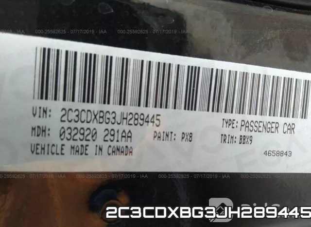 2C3CDXBG3JH289445 фото 10