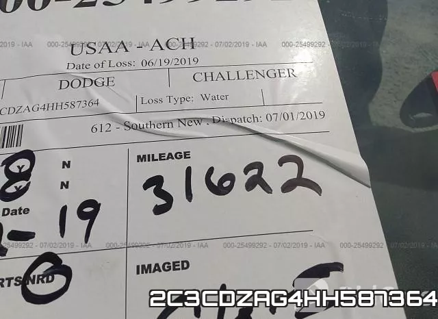 2C3CDZAG4HH587364 фото 8