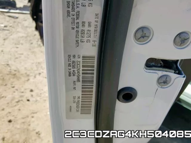 2C3CDZAG4KH504085 фото 2
