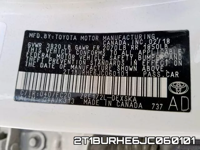2T1BURHE6JC060101 фото 2