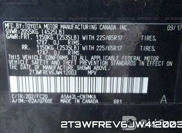 2T3WFREV6JW412003 фото 10