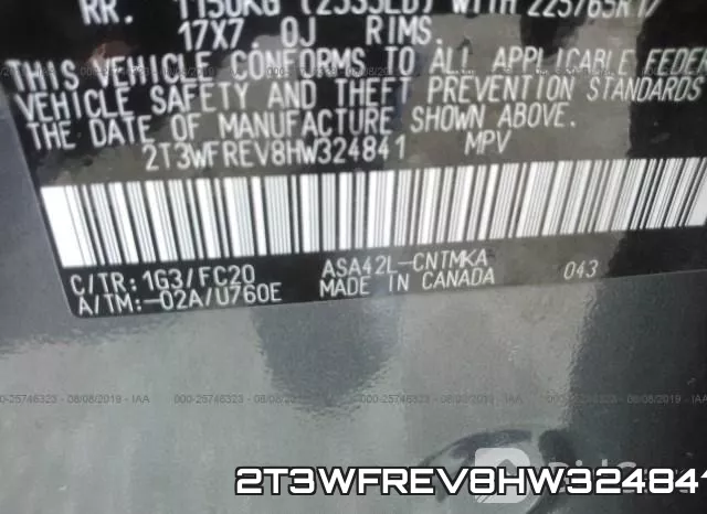 2T3WFREV8HW324841 фото 10