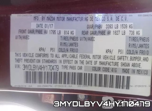 3MYDLBYV4HY170479 фото 10