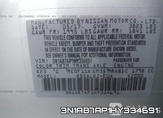 3N1AB7AP1HY334691 фото 10