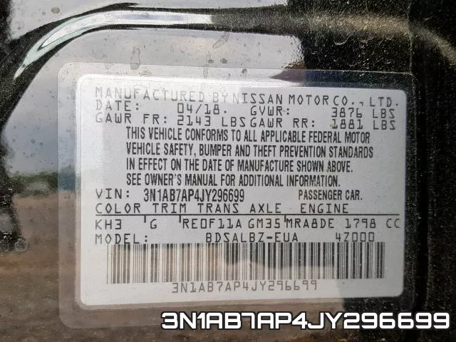 3N1AB7AP4JY296699 фото 2