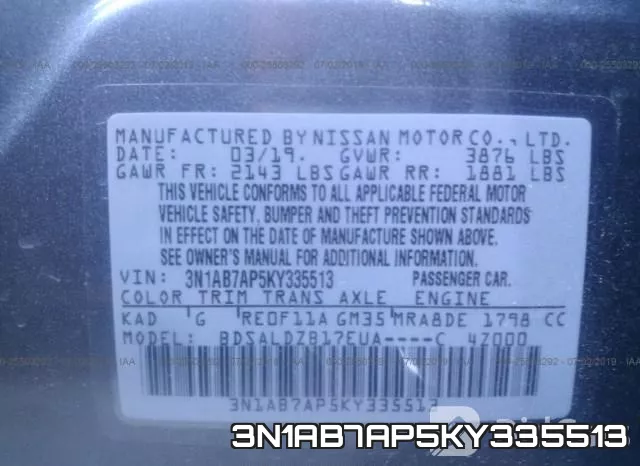 3N1AB7AP5KY335513 фото 10