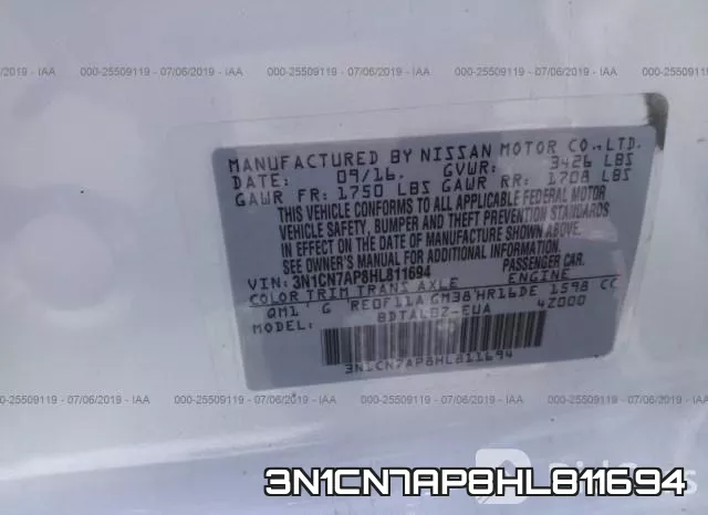 3N1CN7AP8HL811694 фото 10