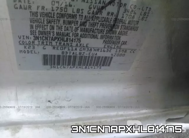 3N1CN7APXHL814175 фото 10