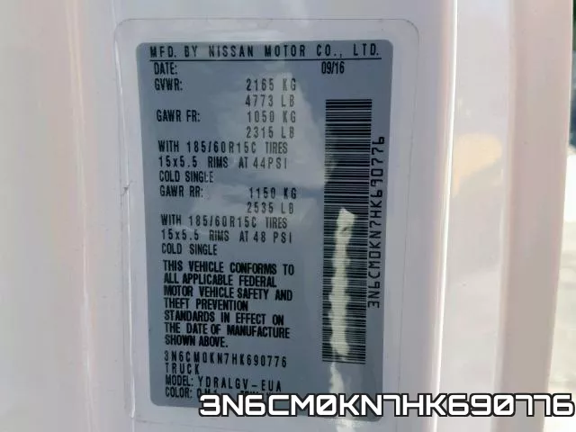 3N6CM0KN7HK690776 фото 2