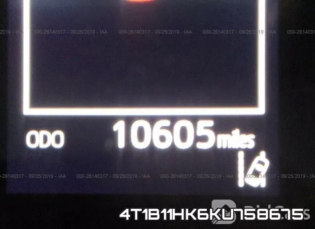 4T1B11HK6KU758675 фото 8