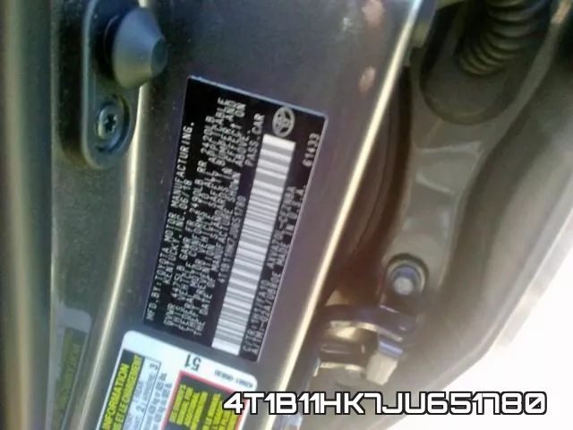 4T1B11HK7JU651780 фото 2