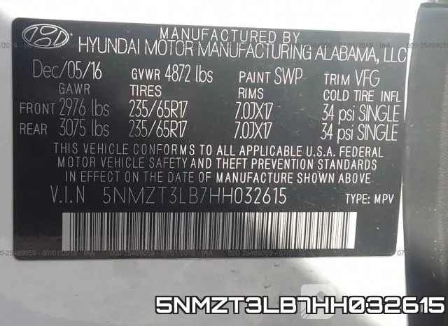 5NMZT3LB7HH032615 фото 9