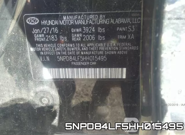 5NPD84LF5HH015495 фото 10
