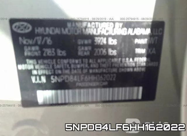 5NPD84LF6HH162022 фото 10