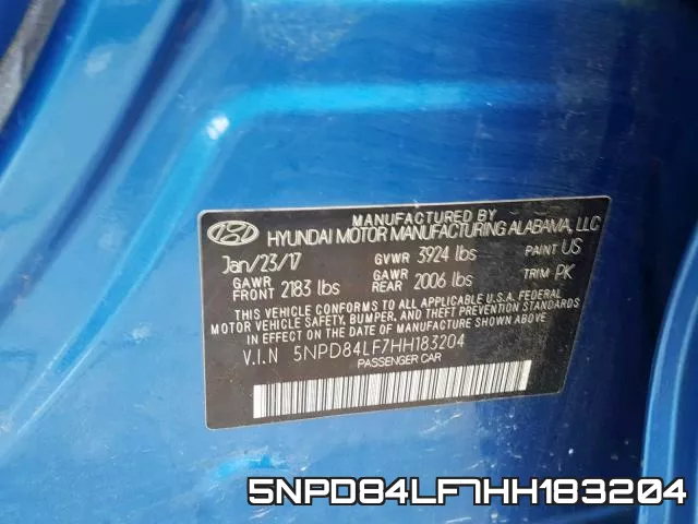 5NPD84LF7HH183204 фото 2
