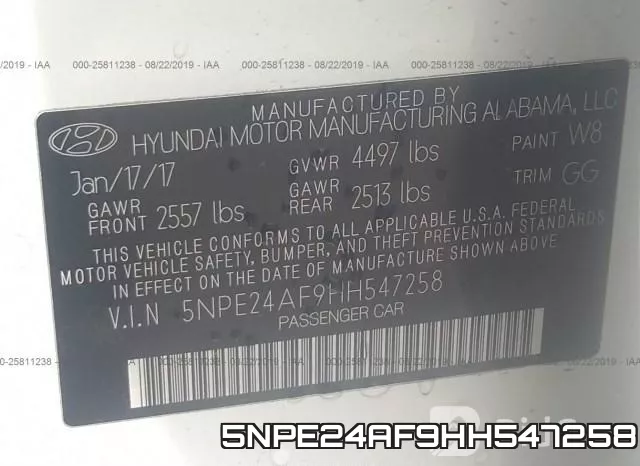 5NPE24AF9HH547258 фото 10