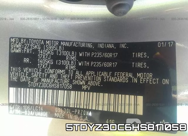5TDYZ3DC6HS817058 фото 10