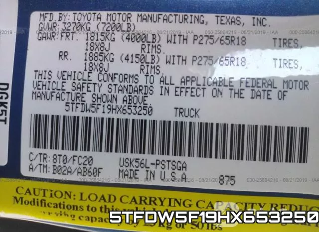 5TFDW5F19HX653250 фото 10