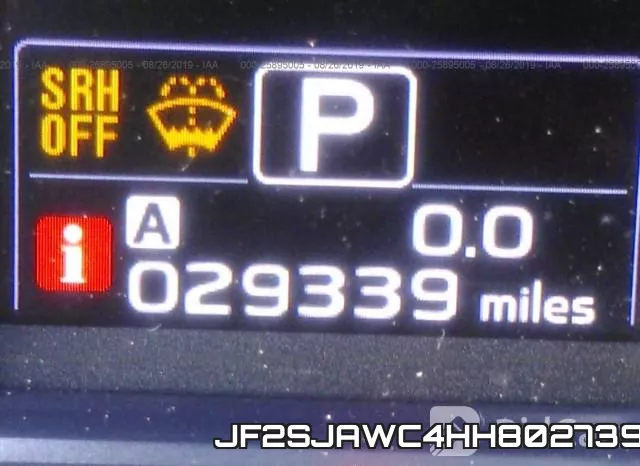JF2SJAWC4HH802739 фото 8