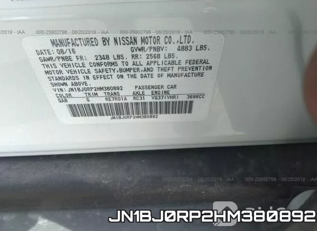 JN1BJ0RP2HM380892 фото 10