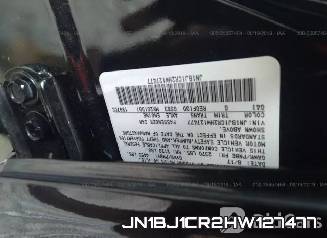 JN1BJ1CR2HW127477 фото 10