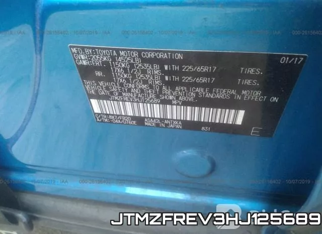 JTMZFREV3HJ125689 фото 10