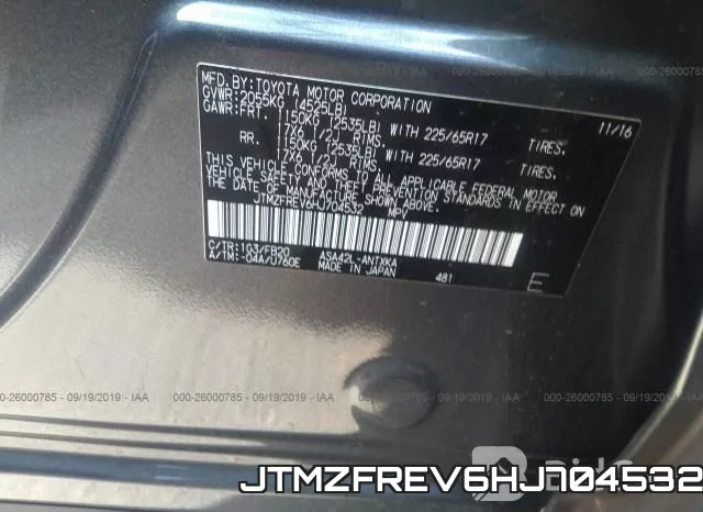 JTMZFREV6HJ704532 фото 10