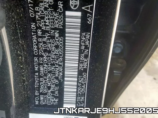 JTNKARJE9HJ552005 фото 2
