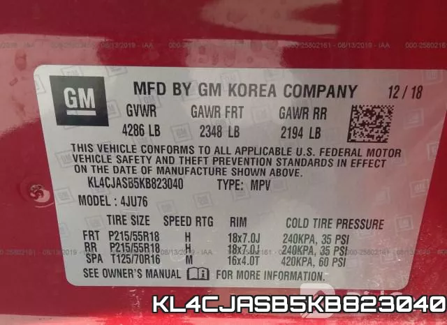 KL4CJASB5KB823040 фото 10