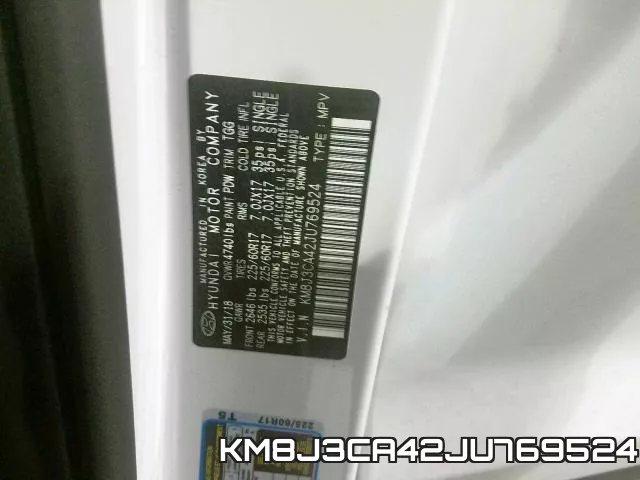 KM8J3CA42JU769524 фото 2
