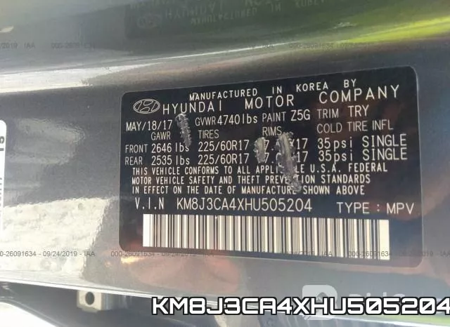 KM8J3CA4XHU505204 фото 10