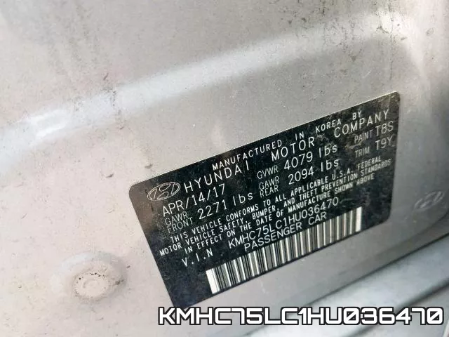 KMHC75LC1HU036470 фото 2