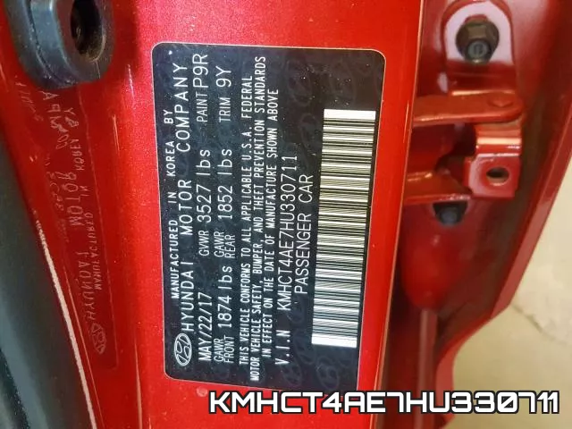 KMHCT4AE7HU330711 фото 2