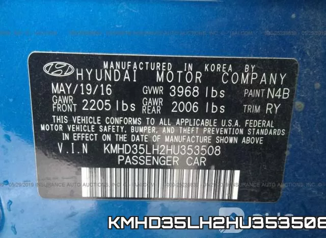 KMHD35LH2HU353508 фото 10
