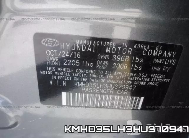 KMHD35LH3HU370947 фото 9