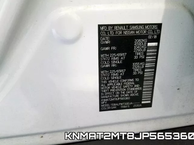 KNMAT2MT8JP565360 фото 2