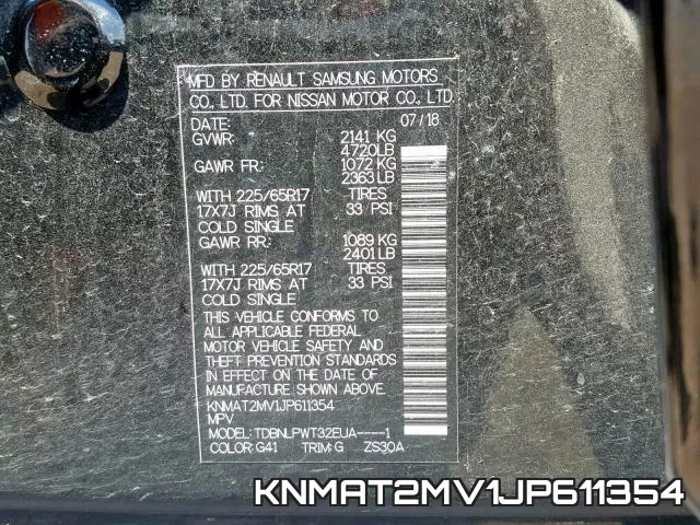 KNMAT2MV1JP611354 фото 2