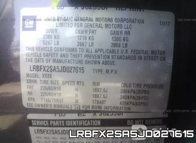 LRBFX2SA5JD027615 фото 10