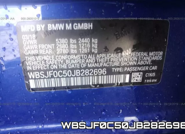 WBSJF0C50JB282696 фото 10