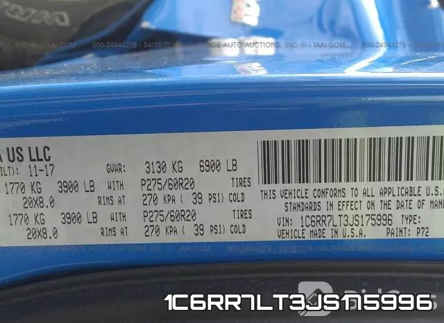 1C6RR7LT3JS175996 фото 10