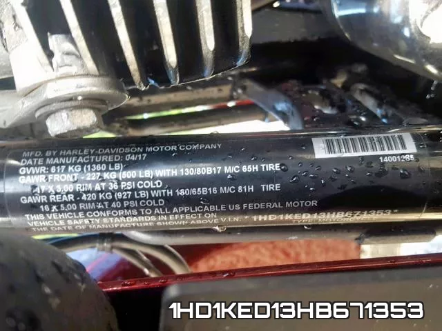 1HD1KED13HB671353 фото 2