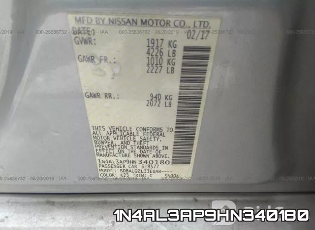 1N4AL3AP9HN340180 фото 10