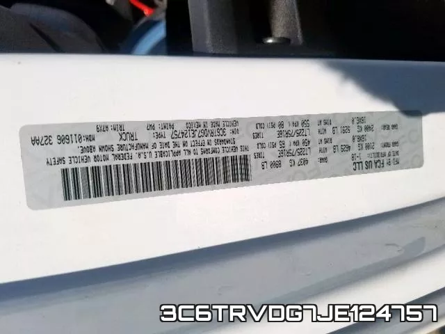 3C6TRVDG7JE124757 фото 2