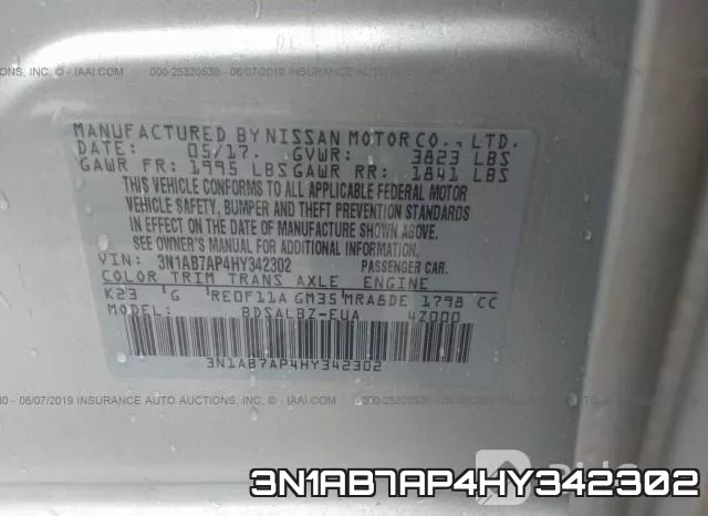 3N1AB7AP4HY342302 фото 10