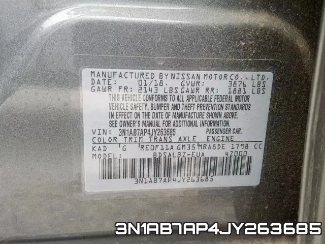 3N1AB7AP4JY263685 фото 2