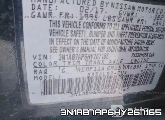 3N1AB7AP6HY267165 фото 10