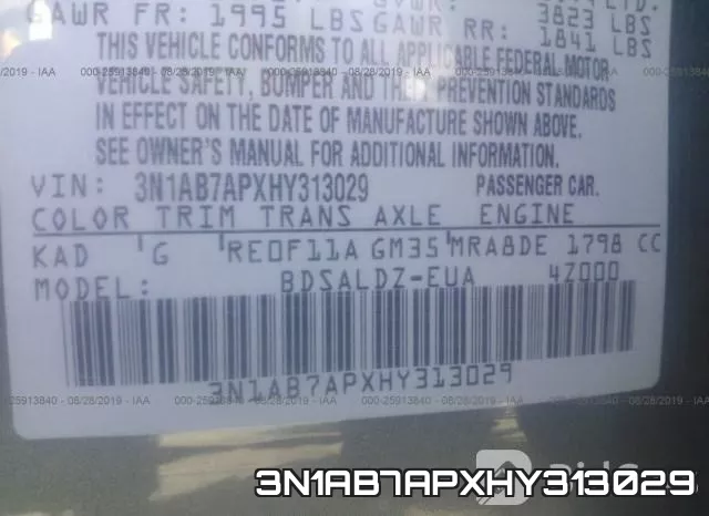 3N1AB7APXHY313029 фото 10